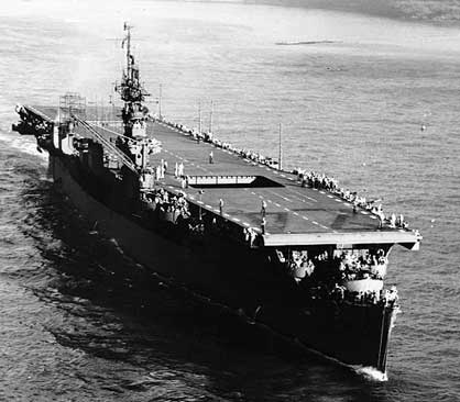 USS Belleau Wood underway  Dec. 22, 1943