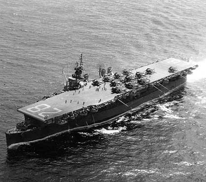 USS Cabot underway  July 26, 1945