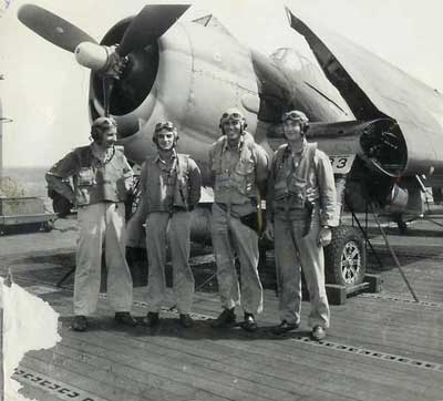 Division 2 Pilots -  Lt. Mencin, Lt. (jg) Elezian, Lt. (jg) Loomis, Lt. (jg) Osborne