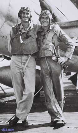Lt. Cmd Winston with his wingman Lt (jg) Nooy